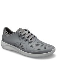 Crocs Mens LiteRide Pacer Sneaker (Gray/White) - Gray/White