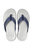 Crocs Santa Cruz Mens Canvas Flip Flops (Navy/Light Grey)