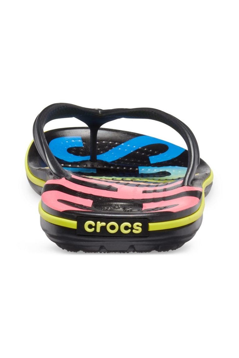  Crocs Unisex Men's and Women's Classic All Terrain Flip Flops,  Black, Numeric_4 US