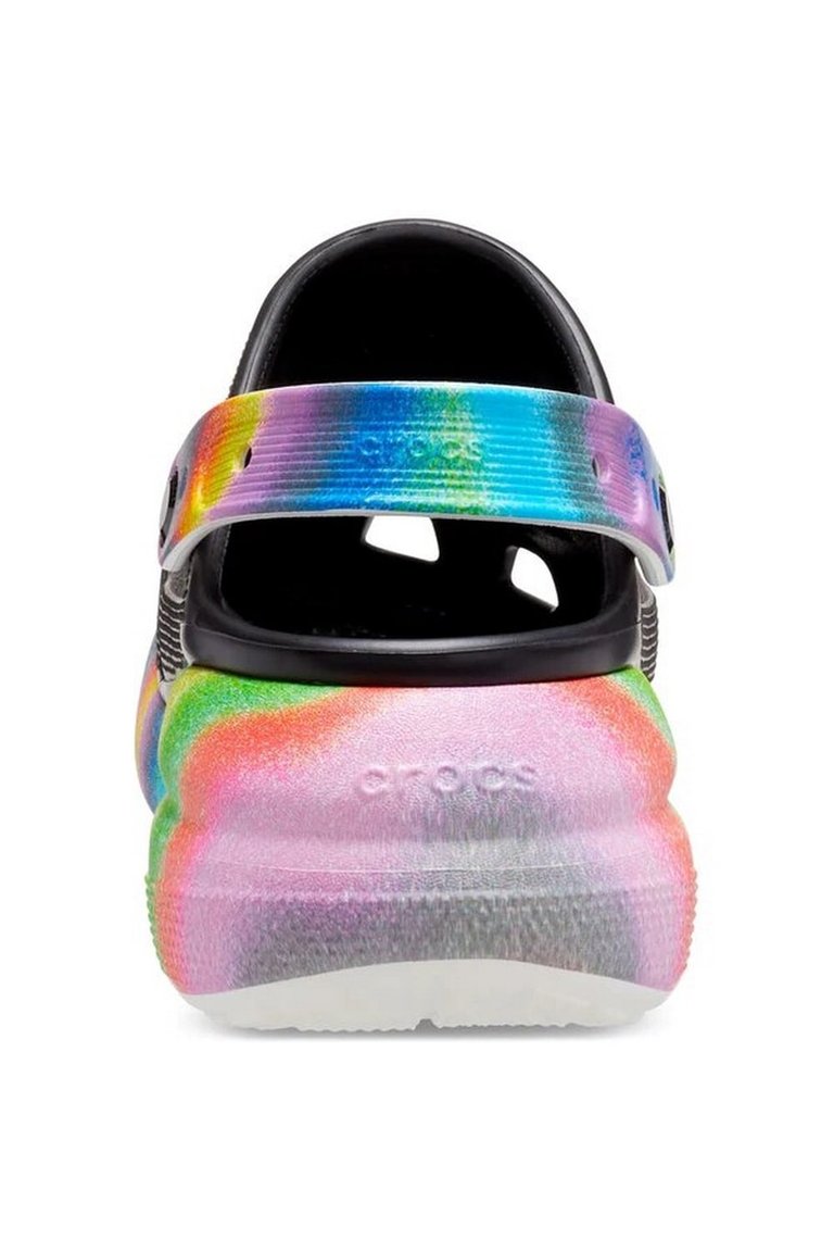 Unisex Adult Classic Crush Spray Clogs - Black/Multicolored