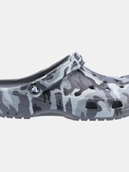 Unisex Adult Seasonal Camo Clogs - Gray/Black