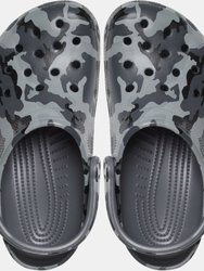 Unisex Adult Seasonal Camo Clogs - Gray/Black