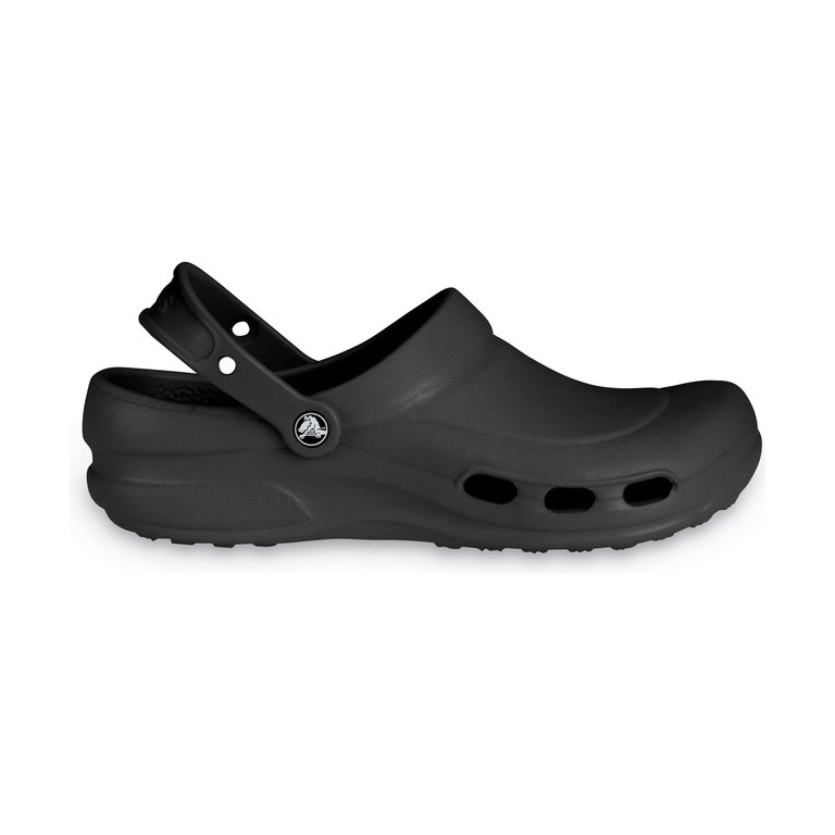 Unisex Specialist Vent Work Clogs (Black) - Black