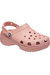 Womens Classic Platform Clogs - Blush - Blush