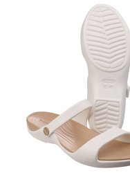 Womens Cleo V Sandals - Oyster/Gold