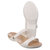 Womens Cleo V Sandals - Oyster/Gold