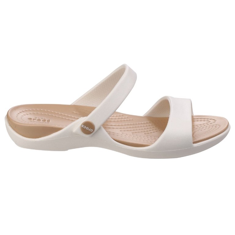 Womens Cleo V Sandals - Oyster/Gold