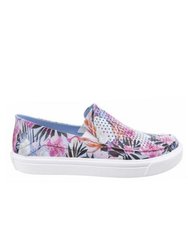 Womens/Ladies Citilane Roka Graphic Slip On shoes (Tropical Floral) - Tropical Floral