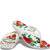 Womens/Ladies Kadee II Floral Flip Flops (White)