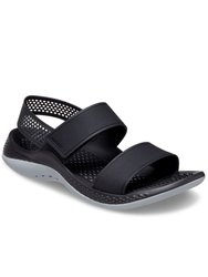 Womens/Ladies LiteRide 360 Sandals - Black/Light Grey