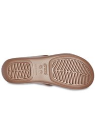 Womens/Ladies Monterey Shimmering Sandals - Bronze