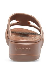 Womens/Ladies Monterey Shimmering Sandals - Bronze