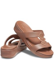 Womens/Ladies Monterey Shimmering Sandals - Bronze