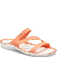 Womens/Ladies Swiftwater Slip On Sandals - Light Orange/White - Light Orange/White