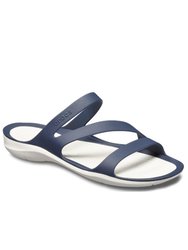 Womens/Ladies Swiftwater Slip On Sandals - Navy/White - Navy/White