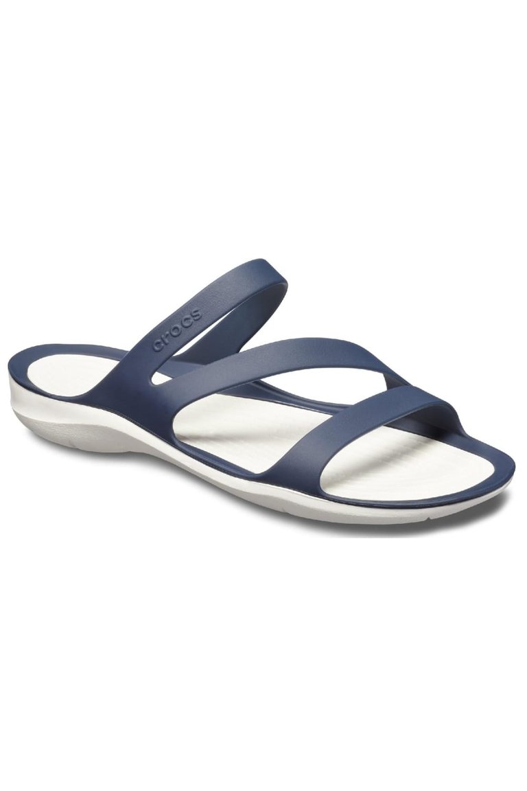 Womens/Ladies Swiftwater Slip On Sandals - Navy/White - Navy/White