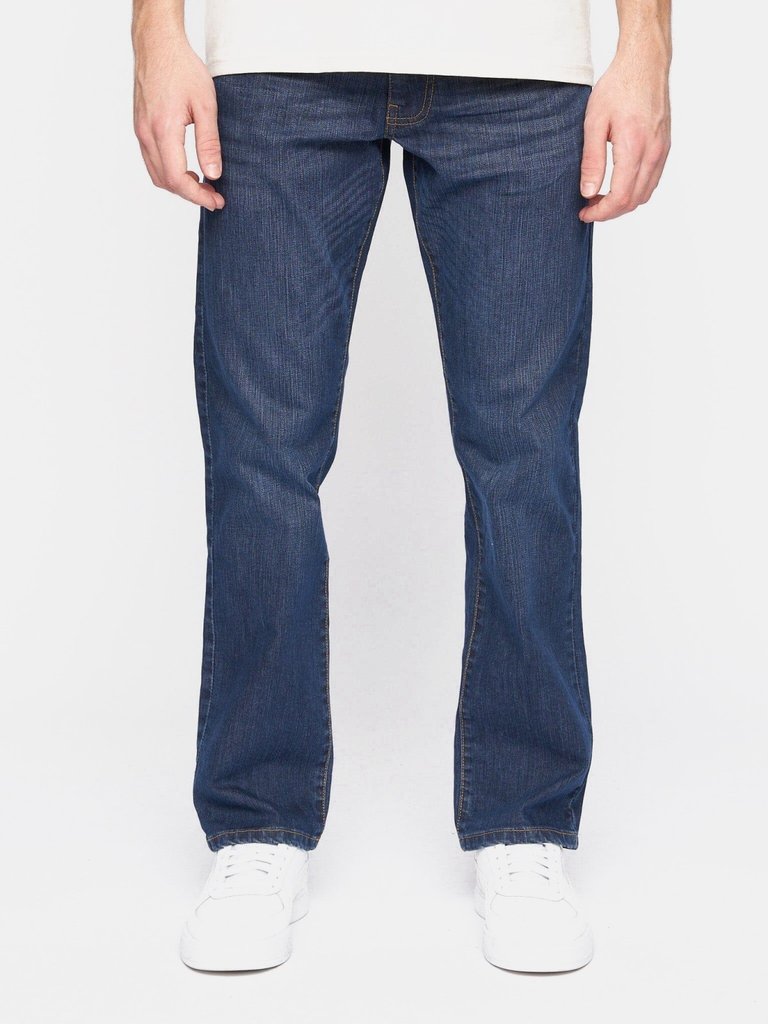 Crosshatch Mens Bandol Straight Leg Jeans (Dark Wash) - Dark Wash