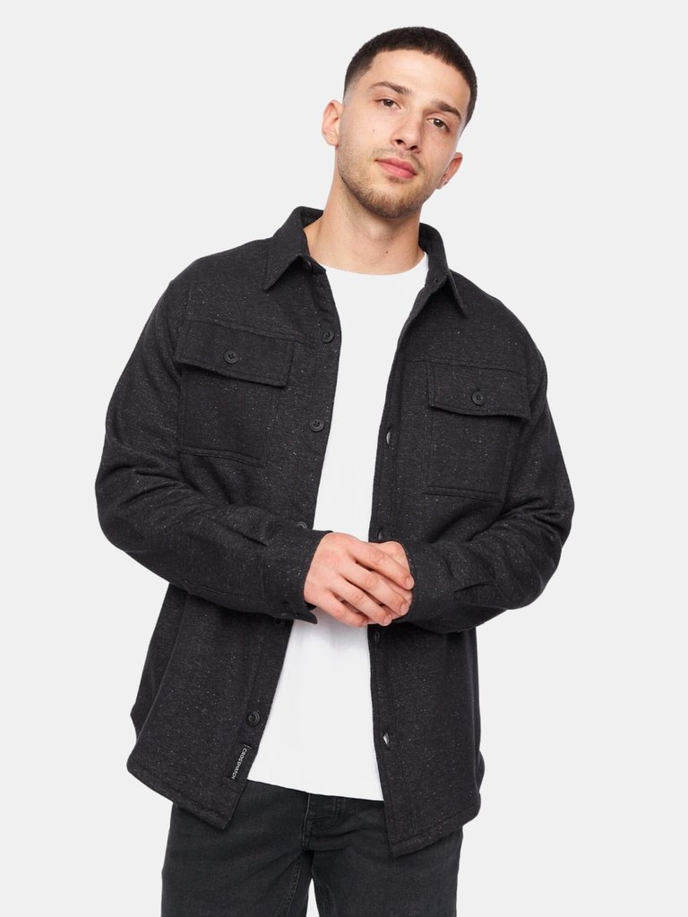 Crosshatch Mens Dakari Fleece Jacket (Charcoal) - Charcoal