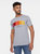 Crosshatch Mens Flocked T-Shirt (Gray) - Gray