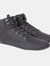 Crosshatch Mens Staiger Leather Sneakers (Gray) (11) - Gray