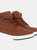 Crosshatch Mens Staiger Leather Sneakers (Tan) (11) - Tan