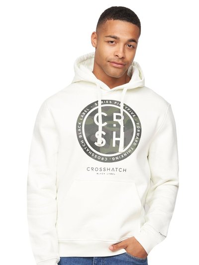 Crosshatch Mens Camfar Hoodie - Off White product