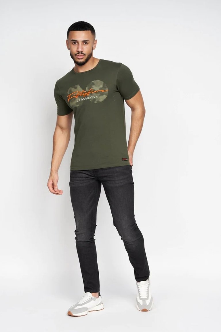 Mens Cremlike T-Shirt - Dark Green - Dark Green