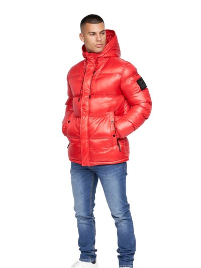 Crosshatch Mens Crosswell High Shine Jacket - Red product