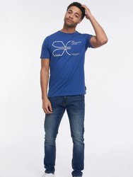Mens Cutups T-Shirt - Blue - Blue