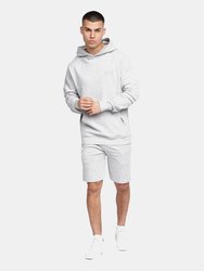 Mens Emmson Hoodie - Grey Marl - Grey Marl