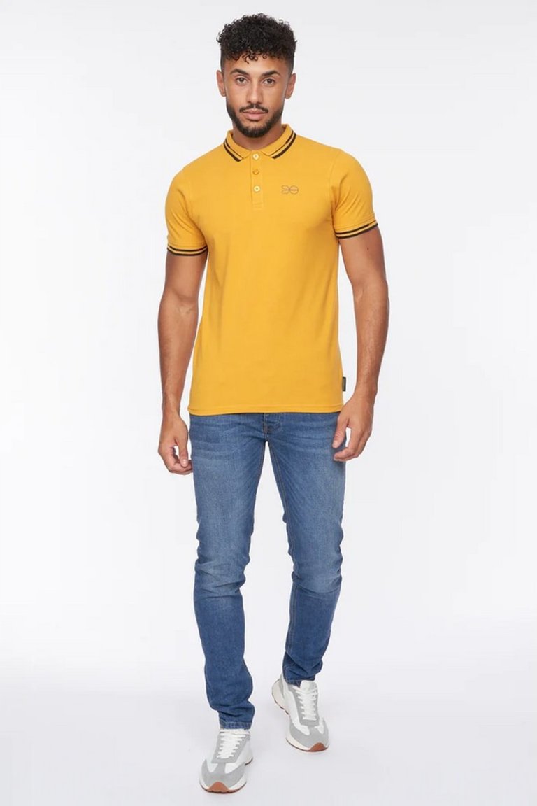 Mens Kermlax Polo Shirt - Yellow - Yellow