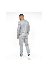 Mens Langtons Crew Neck Track Top - Charcoal