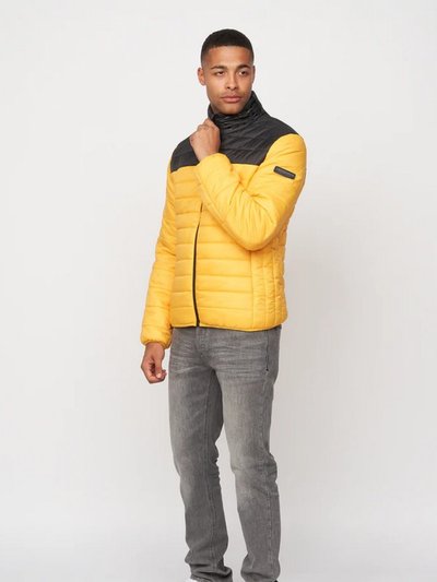 Crosshatch Mens Presnell High-Neck Jacket - Yellow product