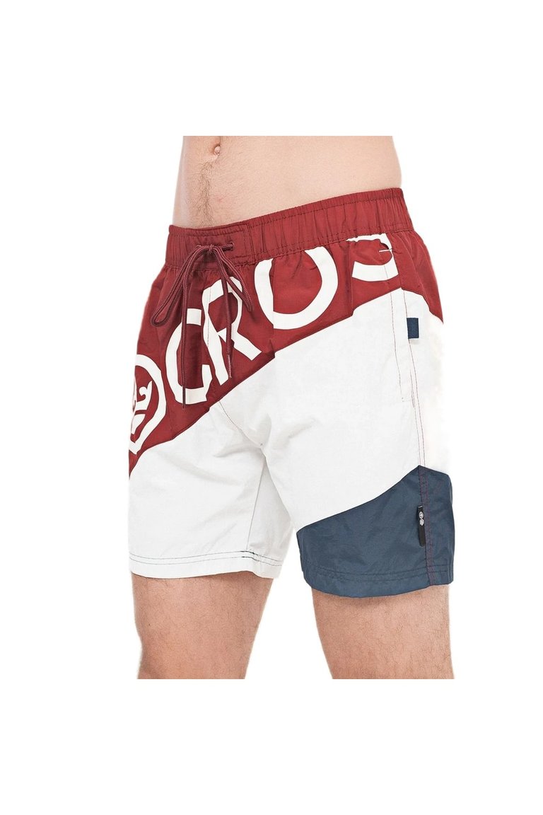 Mens Quarts Swim Shorts - Red