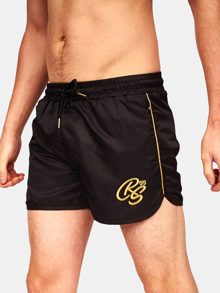 Mens Royalties Swim Shorts - Black - Black