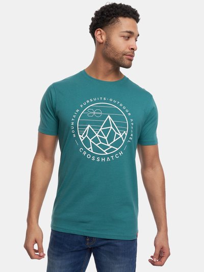 Crosshatch Mens Talung Marl T-Shirt - Green product