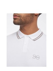 Mens Tarquin Polo Shirt - White