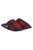 Mens Twostep Checked Slippers - Red - Red