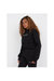 Womens/Ladies Crushaw Crop Hoodie - Black