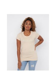 Womens/Ladies Evemoore T-Shirt - Sand