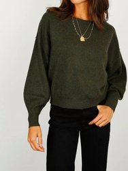 Abby Balloon Sweater - Army Green