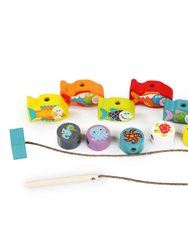 Wooden Lacing Toy - Fishes