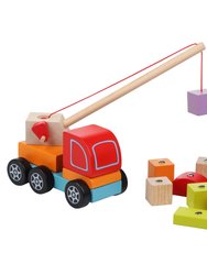 Wooden Toy - Crane Truck