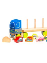 Wooden Toy Set - Truck With Cars LM-12