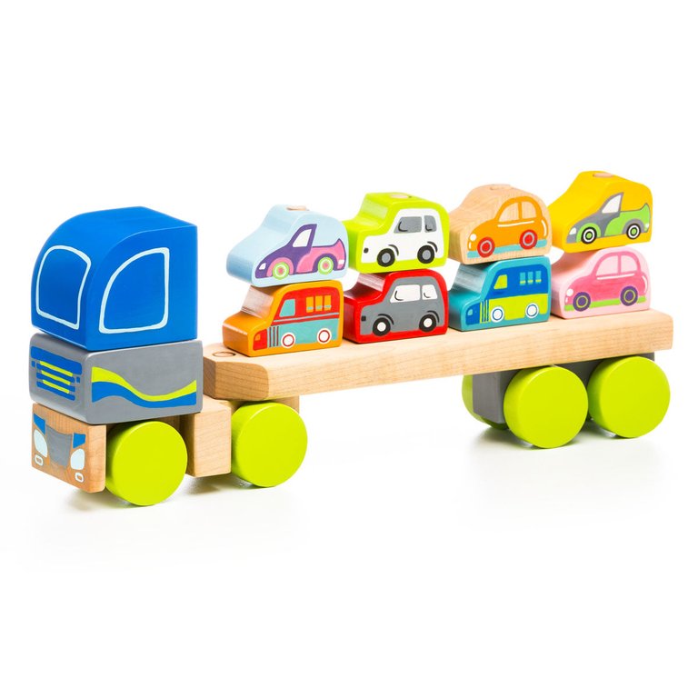 Wooden Toy Set - Truck With Cars LM-12