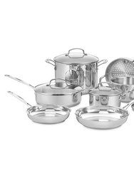 11-Piece Chefs Classic Stainless Cookware Set