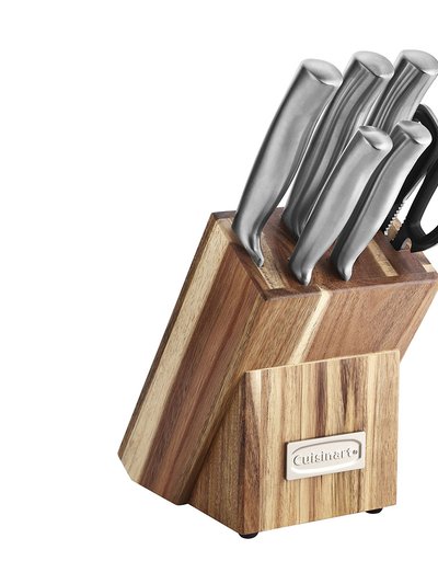 Cuisinart 7 Pc. Stainless Prep Set In Acacia Wood Block product