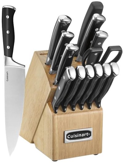 Cuisinart Triple Rivet Black 15-Piece Cutlery Set With Block product