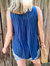 Lisette - Smocked Tie Front Sleeveless Top | S-3 X