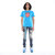 3D Clean Shimuchan Logo  Short Sleeve Crew Neck Tee In Dresden Blue - Blue